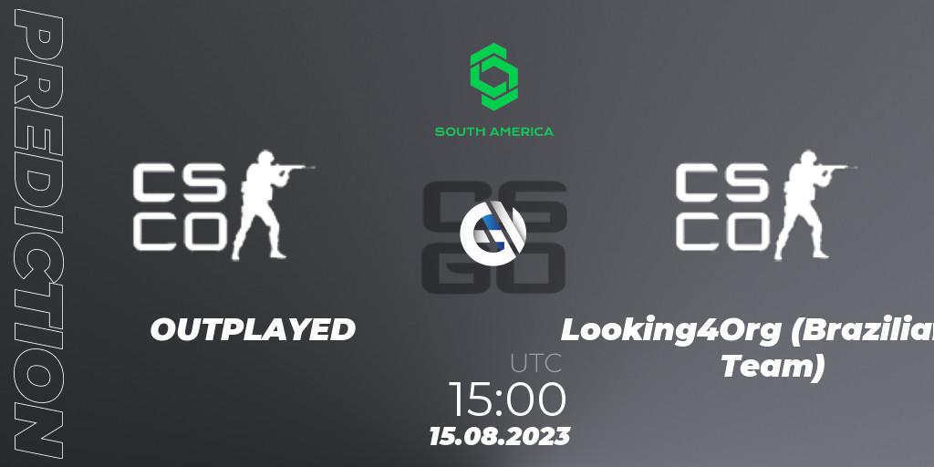 OUTPLAYED - Looking4Org (Brazilian Team): Maç tahminleri. 15.08.2023 at 15:00, Counter-Strike (CS2), CCT South America Series #10: Closed Qualifier