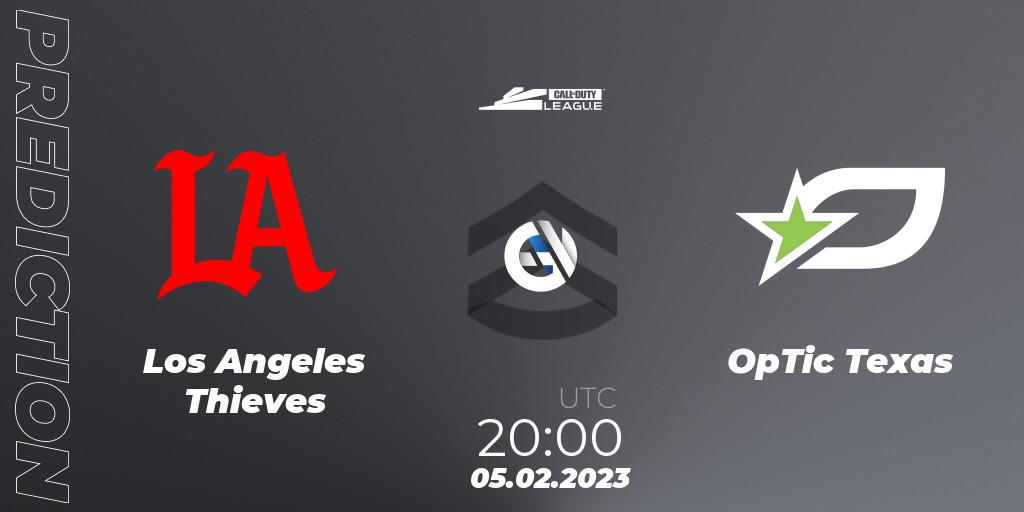 Los Angeles Thieves - OpTic Texas: Maç tahminleri. 05.02.2023 at 20:00, Call of Duty, Call of Duty League 2023: Stage 2 Major