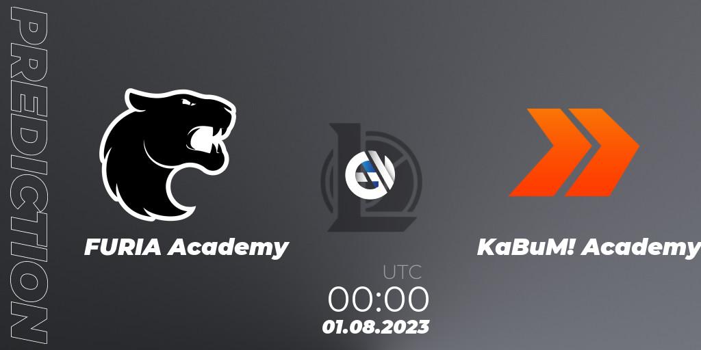 FURIA Academy - KaBuM! Academy: Maç tahminleri. 01.08.2023 at 00:00, LoL, CBLOL Academy Split 2 2023 - Group Stage