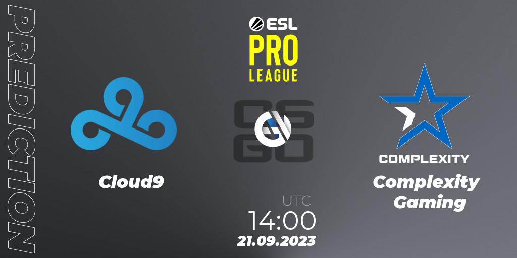 Cloud9 - Complexity Gaming: Maç tahminleri. 21.09.2023 at 14:00, Counter-Strike (CS2), ESL Pro League Season 18