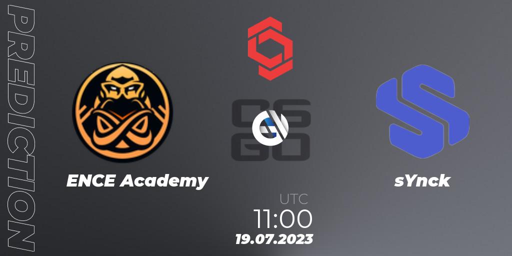 ENCE Academy - sYnck: Maç tahminleri. 19.07.2023 at 11:00, Counter-Strike (CS2), CCT Central Europe Series #7