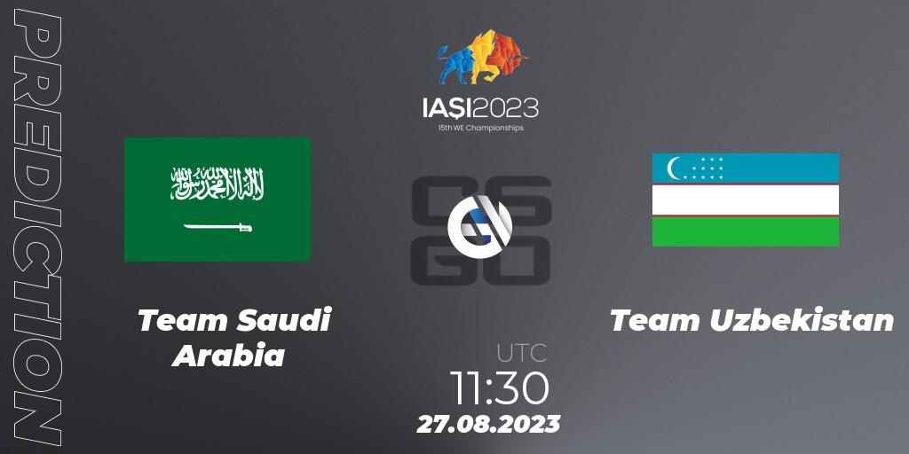 Team Saudi Arabia - Team Uzbekistan: Maç tahminleri. 27.08.23, CS2 (CS:GO), IESF World Esports Championship 2023