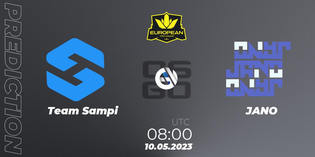 Team Sampi - JANO: Maç tahminleri. 10.05.2023 at 08:00, Counter-Strike (CS2), European Pro League Season 8: Division 2