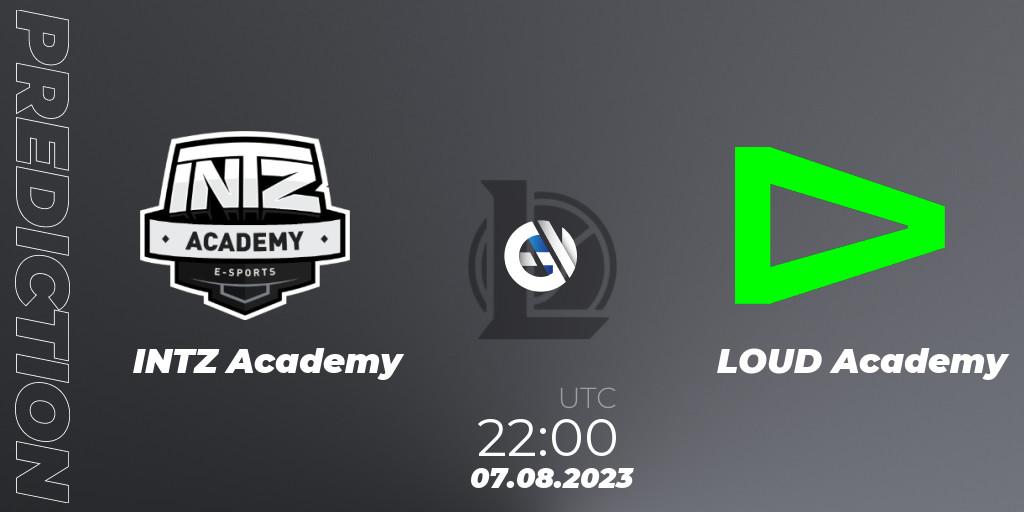 INTZ Academy - LOUD Academy: Maç tahminleri. 07.08.2023 at 22:00, LoL, CBLOL Academy Split 2 2023 - Group Stage