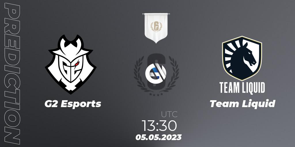 G2 Esports - Team Liquid: Maç tahminleri. 05.05.2023 at 17:00, Rainbow Six, BLAST R6 Major Copenhagen 2023 Playoffs