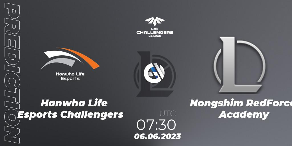 Hanwha Life Esports Challengers - Nongshim RedForce Academy: Maç tahminleri. 06.06.23, LoL, LCK Challengers League 2023 Summer - Group Stage