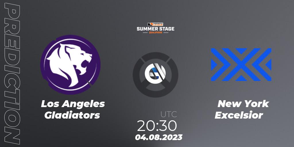 Los Angeles Gladiators - New York Excelsior: Maç tahminleri. 04.08.2023 at 20:30, Overwatch, Overwatch League 2023 - Summer Stage Qualifiers