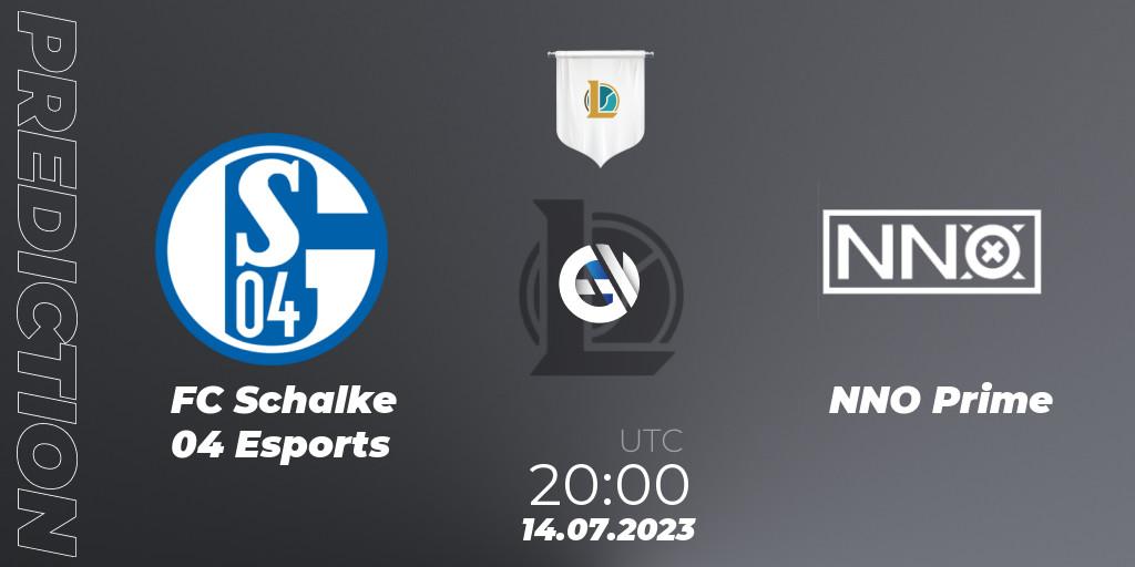 FC Schalke 04 Esports - NNO Prime: Maç tahminleri. 14.07.23, LoL, Prime League Summer 2023 - Group Stage
