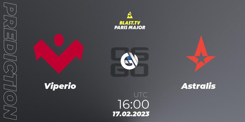 Viperio - Astralis: Maç tahminleri. 17.02.2023 at 16:00, Counter-Strike (CS2), BLAST.tv Paris Major 2023 Europe RMR Closed Qualifier A
