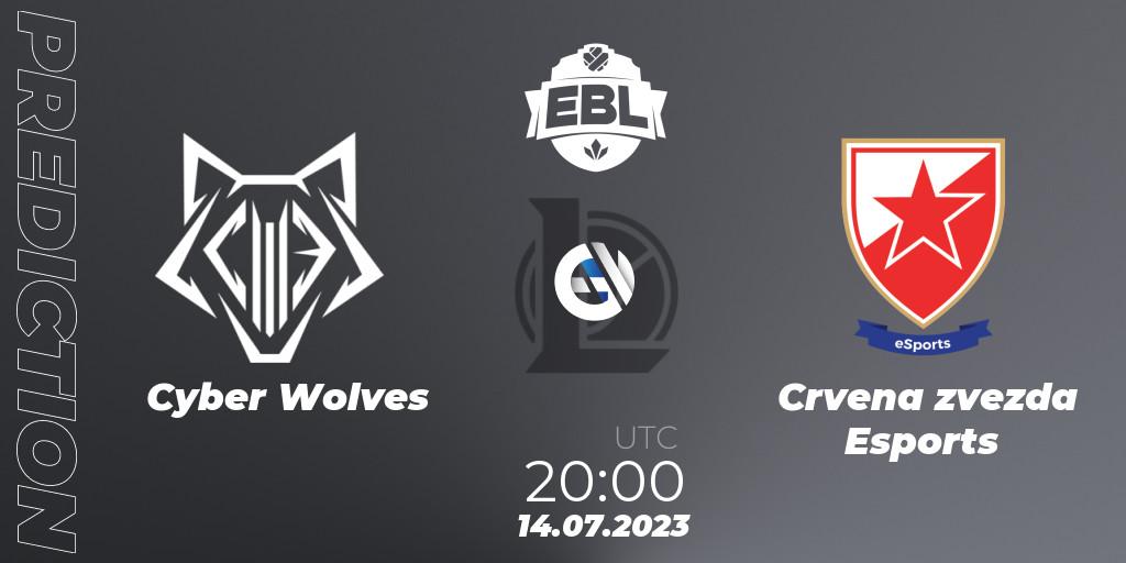 Cyber Wolves - Crvena zvezda Esports: Maç tahminleri. 23.06.2023 at 19:00, LoL, Esports Balkan League Season 13