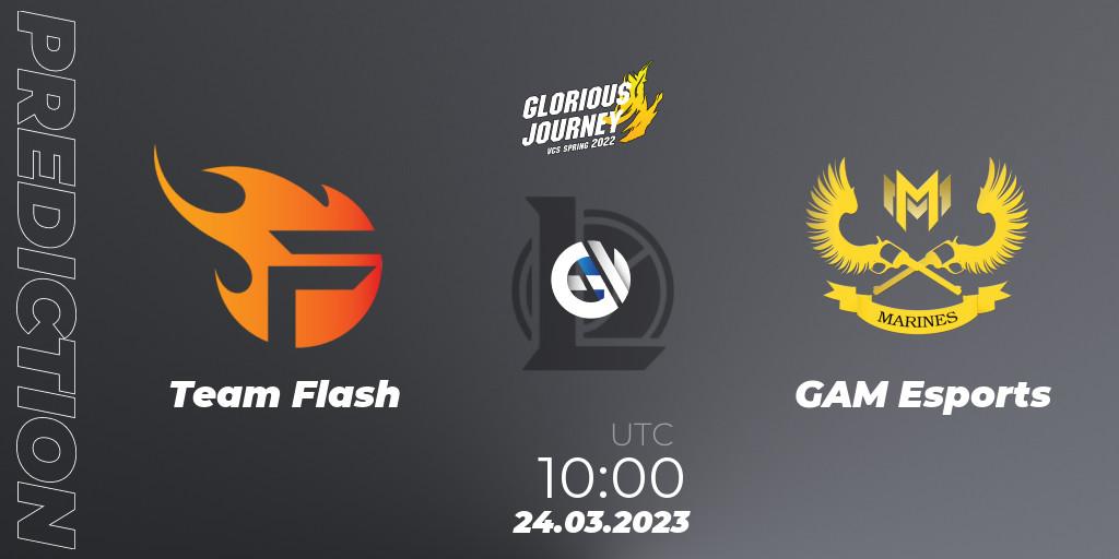 Team Flash - GAM Esports: Maç tahminleri. 23.03.23, LoL, VCS Spring 2023 - Group Stage