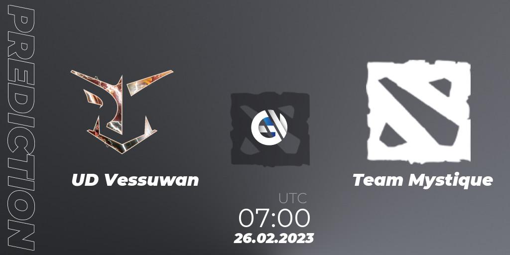 UD Vessuwan - Team Mystique: Maç tahminleri. 26.02.2023 at 07:06, Dota 2, GGWP Dragon Series 1