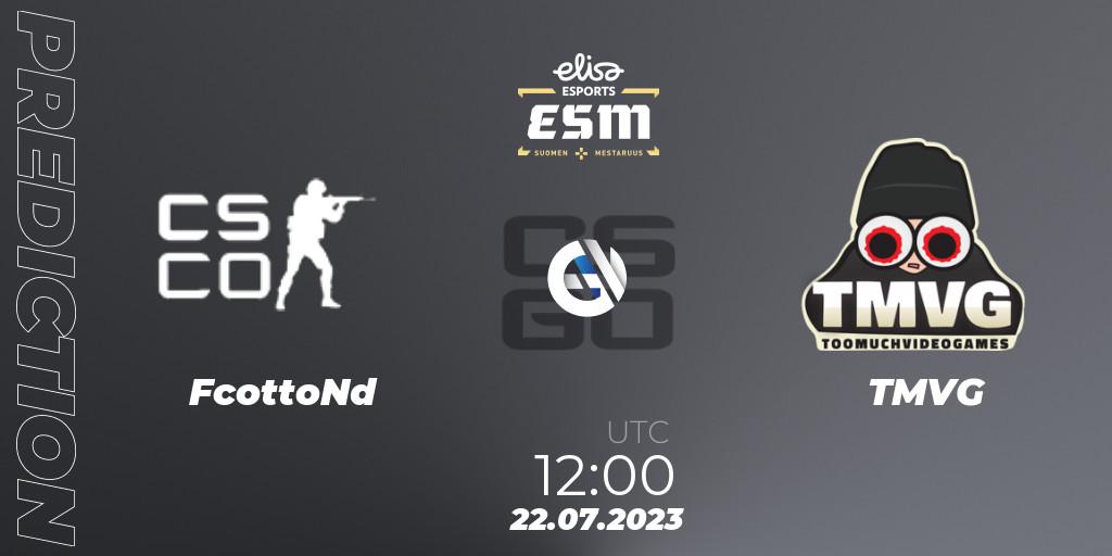 FcottoNd - TMVG: Maç tahminleri. 22.07.2023 at 12:00, Counter-Strike (CS2), eSM 2023: Last Chance Qualifier