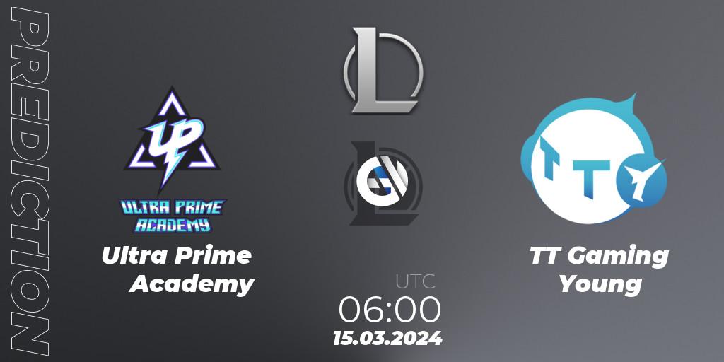 Ultra Prime Academy - TT Gaming Young: Maç tahminleri. 15.03.2024 at 06:00, LoL, LDL 2024 - Stage 1