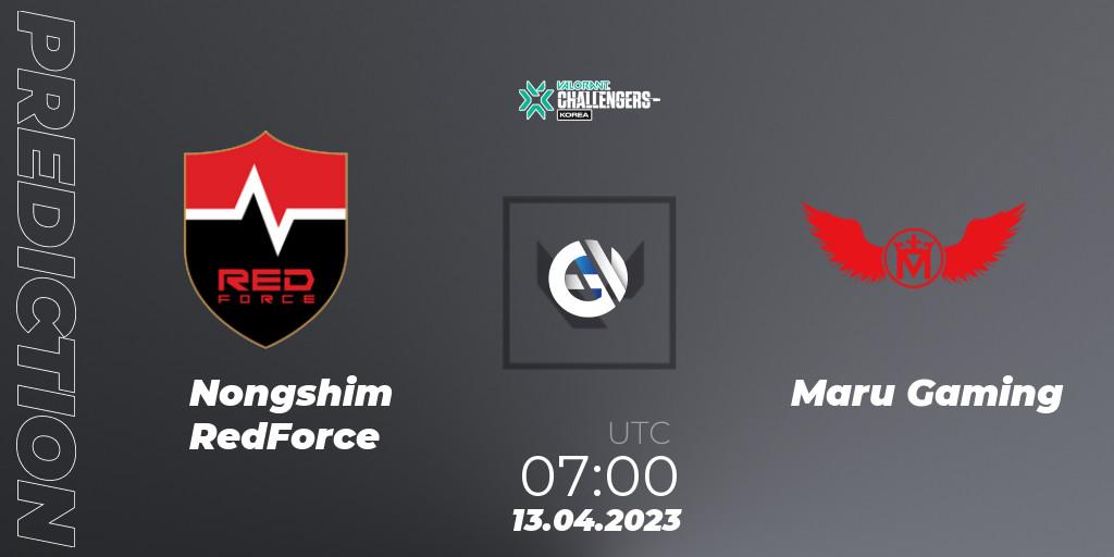 Nongshim RedForce - Maru Gaming: Maç tahminleri. 13.04.2023 at 07:00, VALORANT, VALORANT Challengers 2023: Korea Split 2 - Regular League