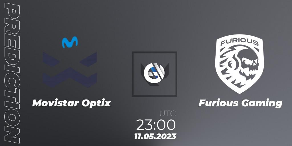Movistar Optix - Furious Gaming: Maç tahminleri. 11.05.2023 at 22:15, VALORANT, VALORANT Challengers 2023: LAS Split 2 - Regular Season