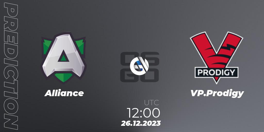 Alliance - VP.Prodigy: Maç tahminleri. 26.12.2023 at 12:00, Counter-Strike (CS2), Betswap Winter Cup 2023