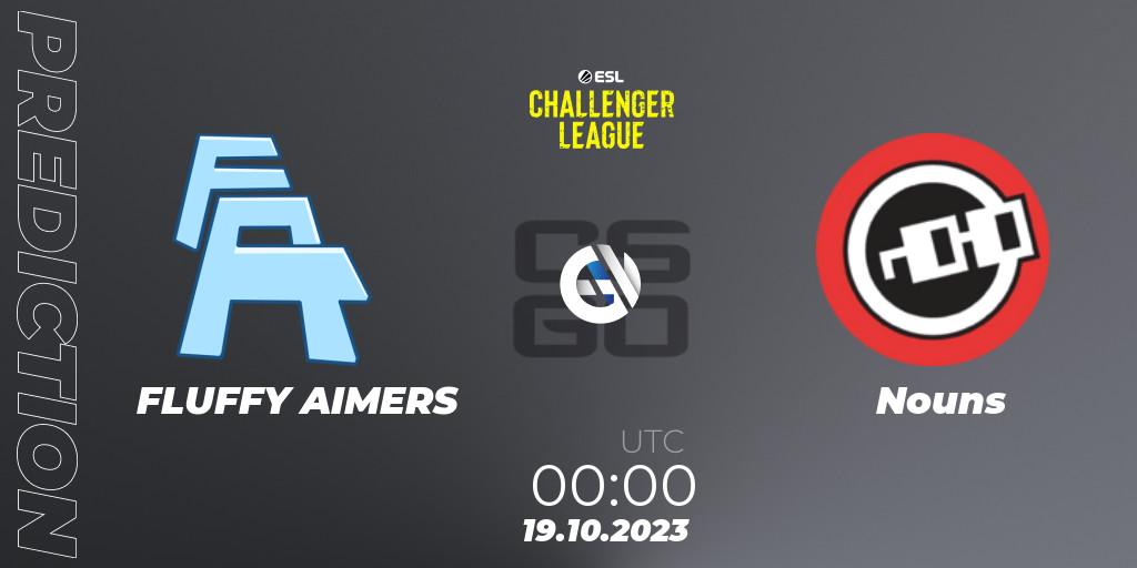 FLUFFY AIMERS - Nouns: Maç tahminleri. 19.10.2023 at 00:00, Counter-Strike (CS2), ESL Challenger League Season 46: North America