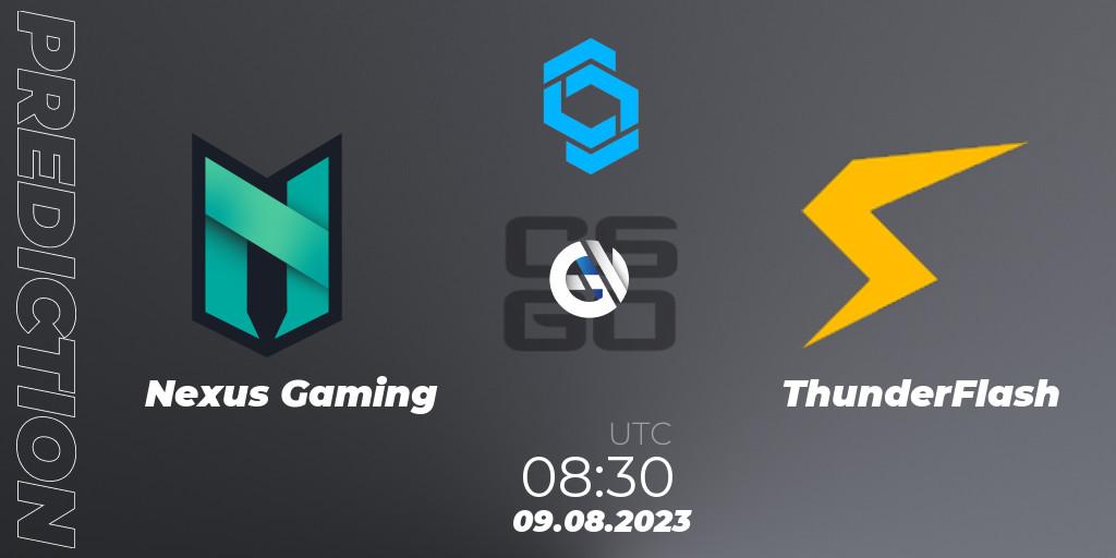 Nexus Gaming - ThunderFlash: Maç tahminleri. 09.08.2023 at 08:30, Counter-Strike (CS2), CCT East Europe Series #1