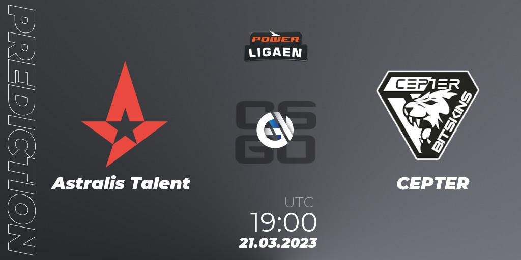 Astralis Talent - Alpha Gaming: Maç tahminleri. 21.03.23, CS2 (CS:GO), POWER Ligaen Season 22