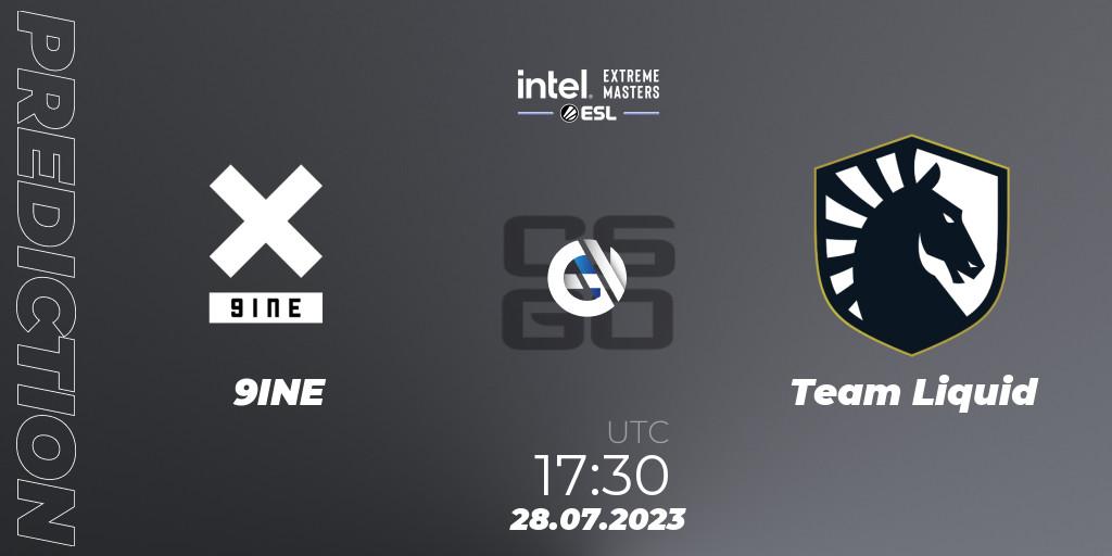 9INE - Team Liquid: Maç tahminleri. 28.07.2023 at 14:00, Counter-Strike (CS2), IEM Cologne 2023 - Play-In