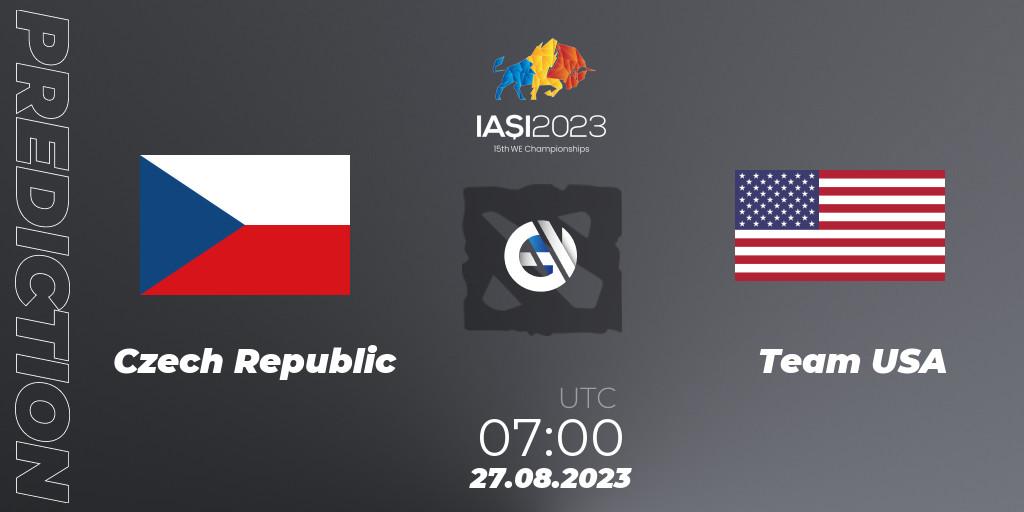 Czech Republic - Team USA: Maç tahminleri. 27.08.2023 at 10:00, Dota 2, IESF World Championship 2023