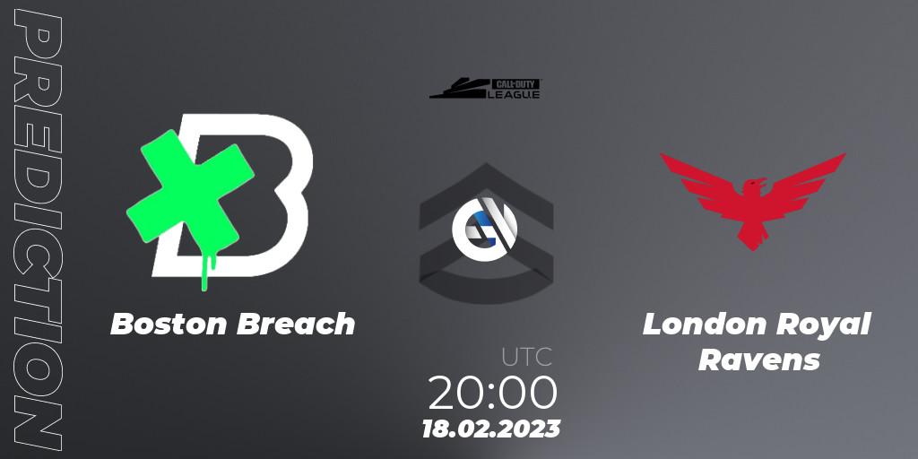 Boston Breach - London Royal Ravens: Maç tahminleri. 18.02.2023 at 20:00, Call of Duty, Call of Duty League 2023: Stage 3 Major Qualifiers