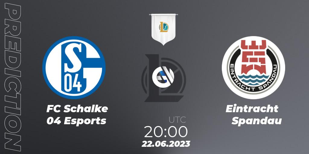FC Schalke 04 Esports - Eintracht Spandau: Maç tahminleri. 22.06.23, LoL, Prime League Summer 2023 - Group Stage