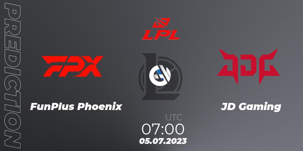 FunPlus Phoenix - JD Gaming: Maç tahminleri. 05.07.2023 at 07:00, LoL, LPL Summer 2023 Regular Season