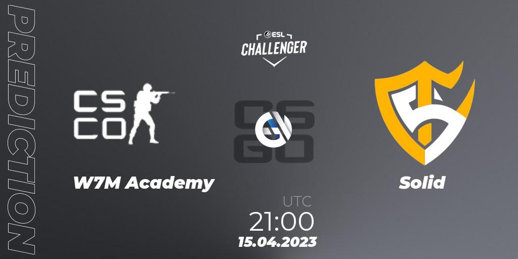 w7m Academy - Solid: Maç tahminleri. 15.04.2023 at 21:10, Counter-Strike (CS2), ESL Challenger Katowice 2023: South American Open Qualifier