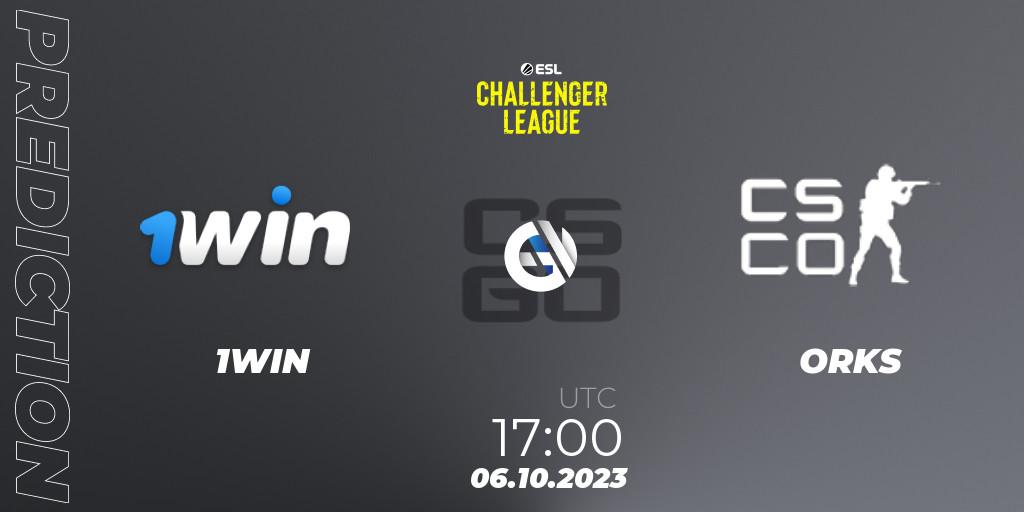 1WIN - ORKS: Maç tahminleri. 06.10.2023 at 17:00, Counter-Strike (CS2), ESL Challenger League Season 46: Europe