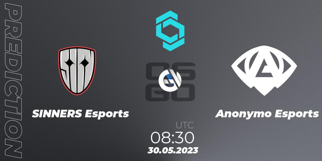 SINNERS Esports - Anonymo Esports: Maç tahminleri. 30.05.23, CS2 (CS:GO), CCT North Europe Series 5