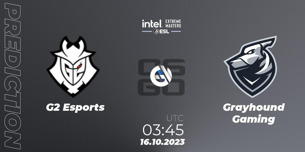 G2 Esports - Grayhound Gaming: Maç tahminleri. 16.10.23, CS2 (CS:GO), IEM Sydney 2023
