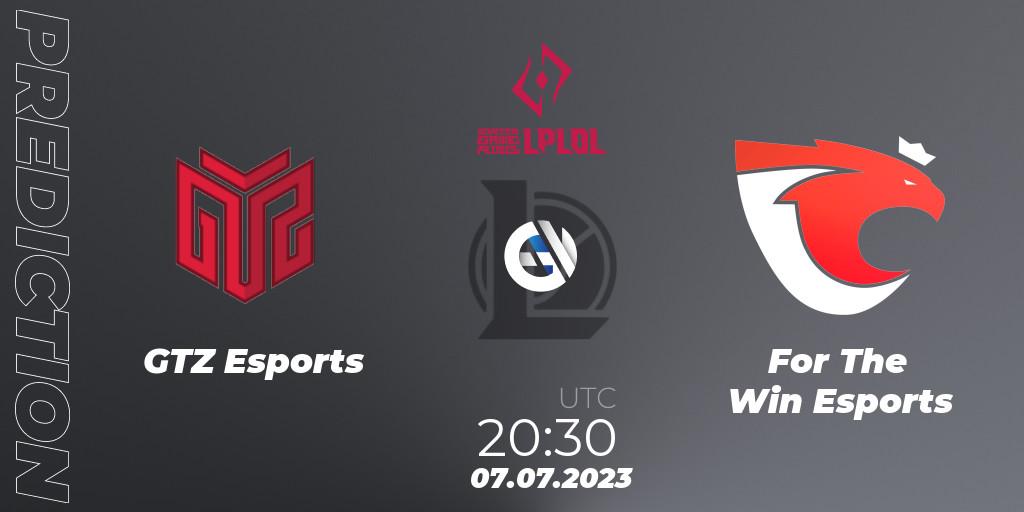 GTZ Esports - For The Win Esports: Maç tahminleri. 15.06.2023 at 20:30, LoL, LPLOL Split 2 2023 - Group Stage