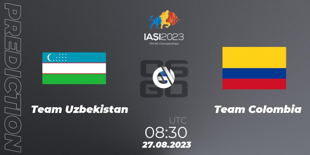 Team Uzbekistan - Team Colombia: Maç tahminleri. 27.08.23, CS2 (CS:GO), IESF World Esports Championship 2023