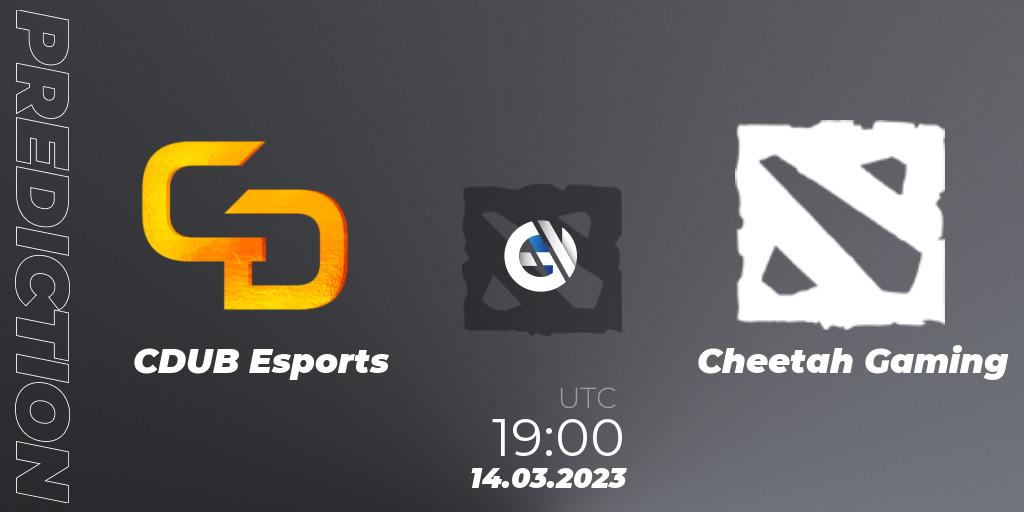 CDUB Esports - Cheetah Gaming: Maç tahminleri. 14.03.2023 at 19:09, Dota 2, TodayPay Invitational Season 4