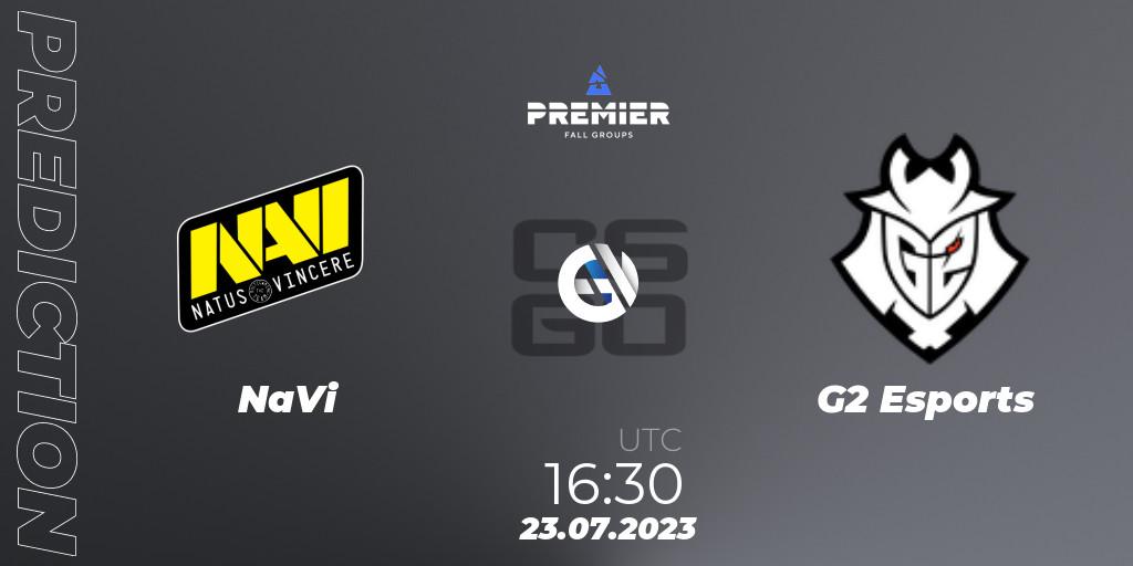 NaVi - G2 Esports: Maç tahminleri. 23.07.23, CS2 (CS:GO), BLAST Premier Fall Groups 2023