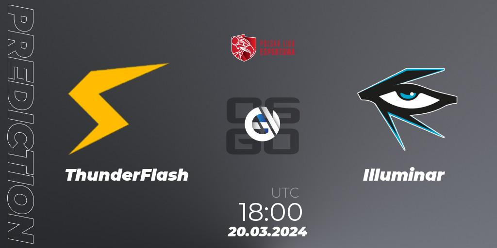 ThunderFlash - Illuminar: Maç tahminleri. 20.03.2024 at 18:00, Counter-Strike (CS2), Polska Liga Esportowa 2024: Split #1