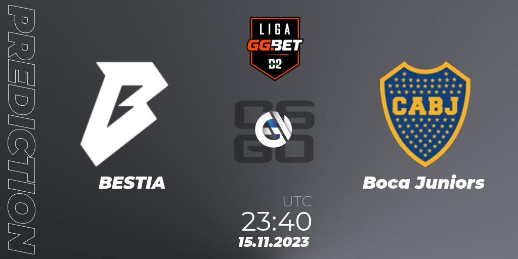 BESTIA - Boca Juniors: Maç tahminleri. 15.11.23, CS2 (CS:GO), Dust2 Brasil Liga Season 2