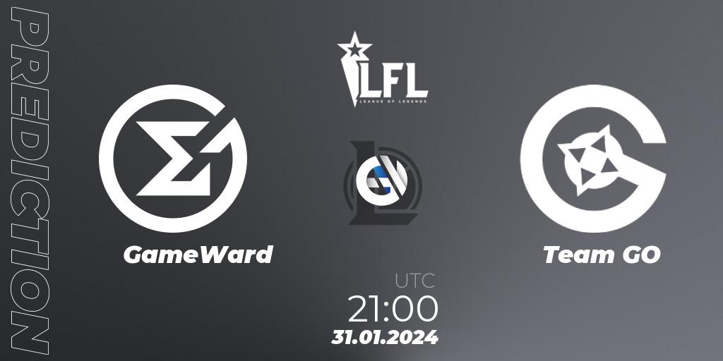 GameWard - Team GO: Maç tahminleri. 31.01.2024 at 21:00, LoL, LFL Spring 2024