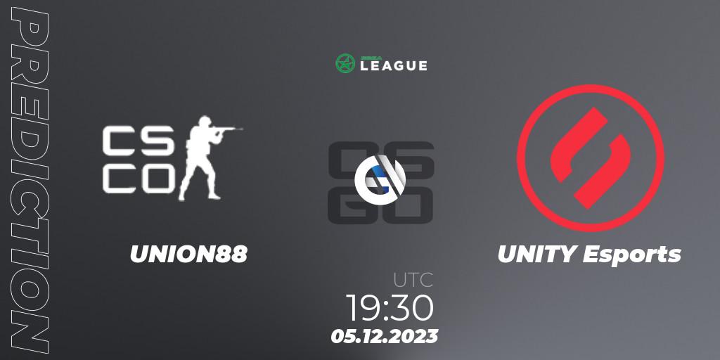 UNION88 - UNITY Esports: Maç tahminleri. 05.12.2023 at 19:30, Counter-Strike (CS2), ESEA Season 47: Main Division - Europe