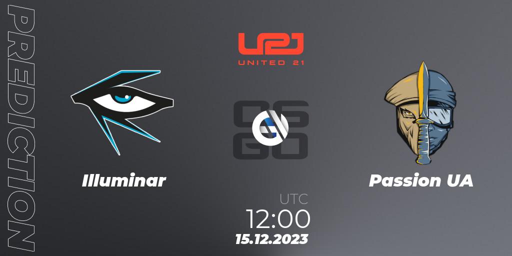 Illuminar - Passion UA: Maç tahminleri. 15.12.2023 at 12:00, Counter-Strike (CS2), United21 Season 9