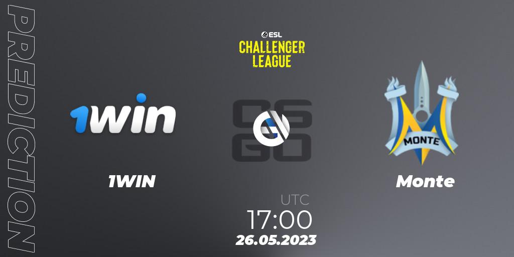 1WIN - Monte: Maç tahminleri. 26.05.2023 at 17:00, Counter-Strike (CS2), ESL Challenger League Season 45: Europe