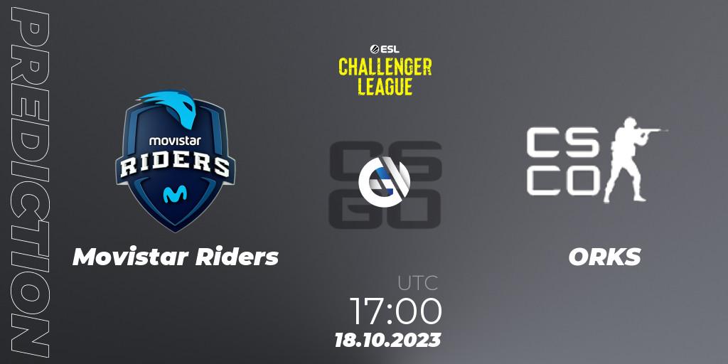Movistar Riders - ORKS: Maç tahminleri. 18.10.2023 at 17:00, Counter-Strike (CS2), ESL Challenger League Season 46: Europe