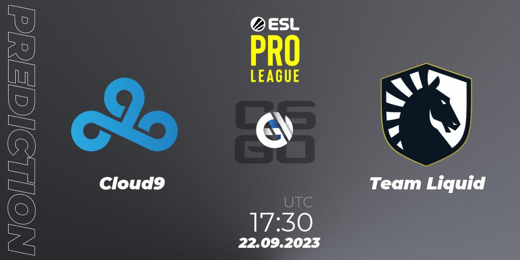 Cloud9 - Team Liquid: Maç tahminleri. 22.09.2023 at 17:30, Counter-Strike (CS2), ESL Pro League Season 18