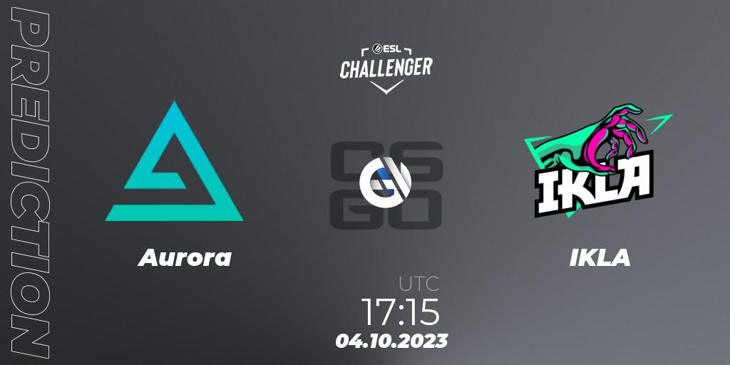 Aurora - IKLA: Maç tahminleri. 04.10.2023 at 17:15, Counter-Strike (CS2), ESL Challenger at DreamHack Winter 2023: European Open Qualifier