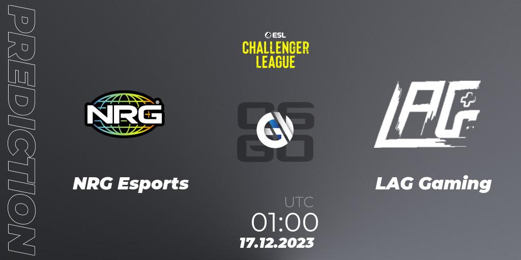 NRG Esports - LAG Gaming: Maç tahminleri. 17.12.2023 at 01:00, Counter-Strike (CS2), ESL Challenger League Season 46 Relegation: North America
