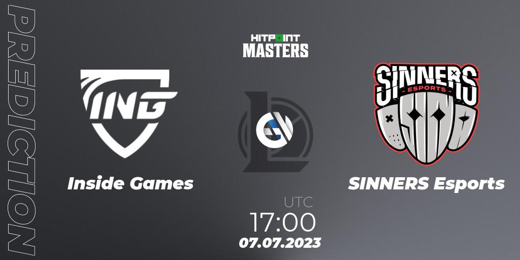 Inside Games - SINNERS Esports: Maç tahminleri. 07.07.23, LoL, Hitpoint Masters Summer 2023 - Group Stage