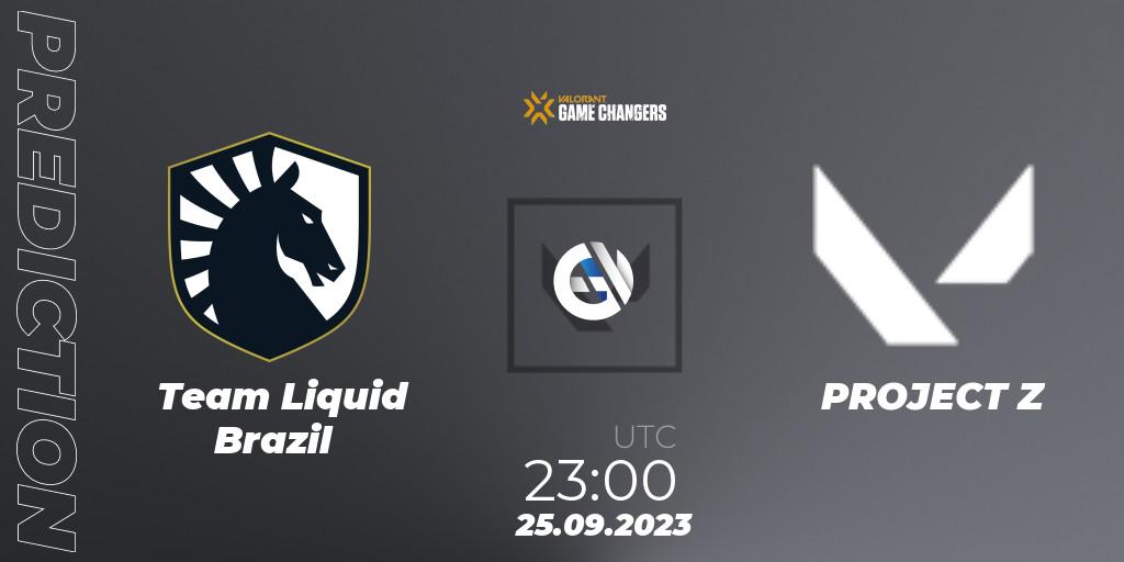 Team Liquid Brazil - PROJECT Z: Maç tahminleri. 25.09.2023 at 23:00, VALORANT, VCT 2023: Game Changers Brazil Series 2