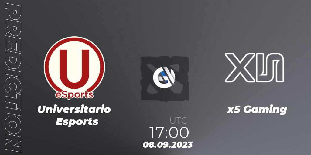 Universitario Esports - x5 Gaming: Maç tahminleri. 08.09.2023 at 17:01, Dota 2, EPL World Series: America Season 7